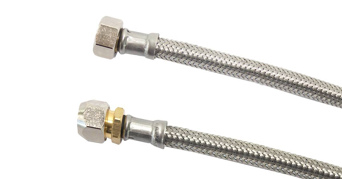 Rallonge de tuyau Flexo (3/8'', longueur: 10 cm, raccord à compression par  vis 10 mm)